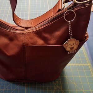 Lucky Brand Brown Leather Shoulder bag Cottagecore Granny Chic